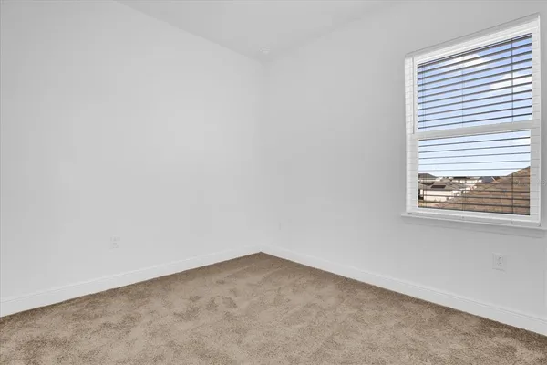 a view of a small space with window