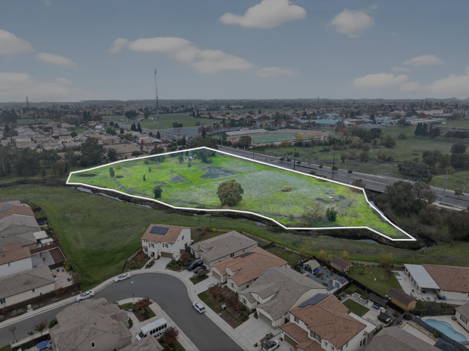 0 Calvine Road Elk Grove, CA 95624 - Photo 11 of 34 an aerial view of a house with a yard
