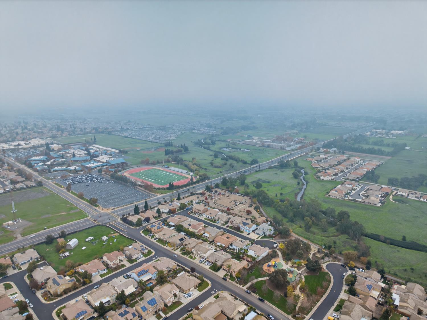 0 Calvine Road Elk Grove, CA 95624 - Photo 28 of 34 an aerial view of a residential houses with outdoor space