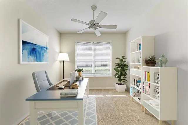 a view of a garden with an empty space