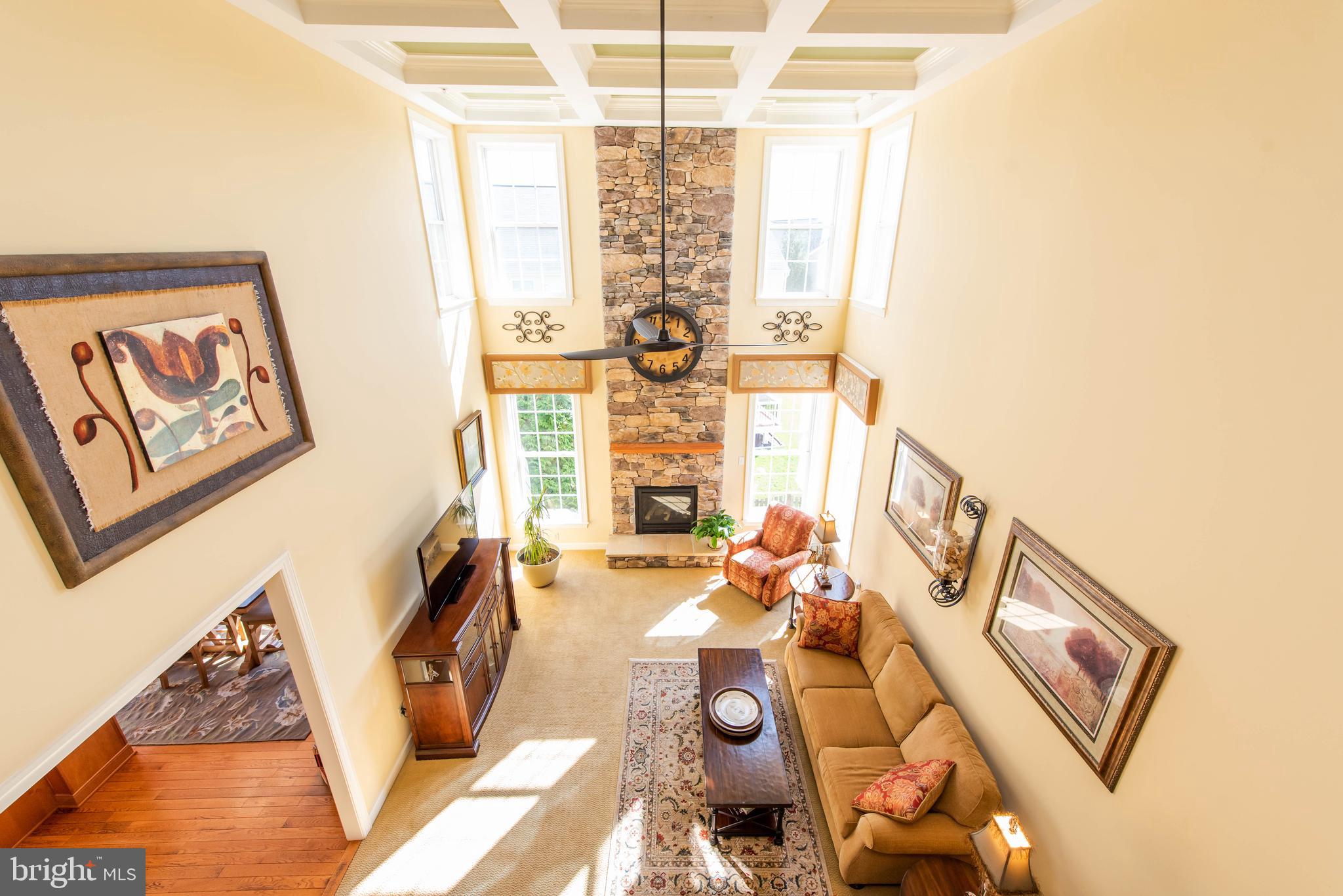 1701 Fletchers Drive Point of Rocks, MD 21777 - Photo 20 of 65 Family Room w/2 Story Coffered Ceiling.