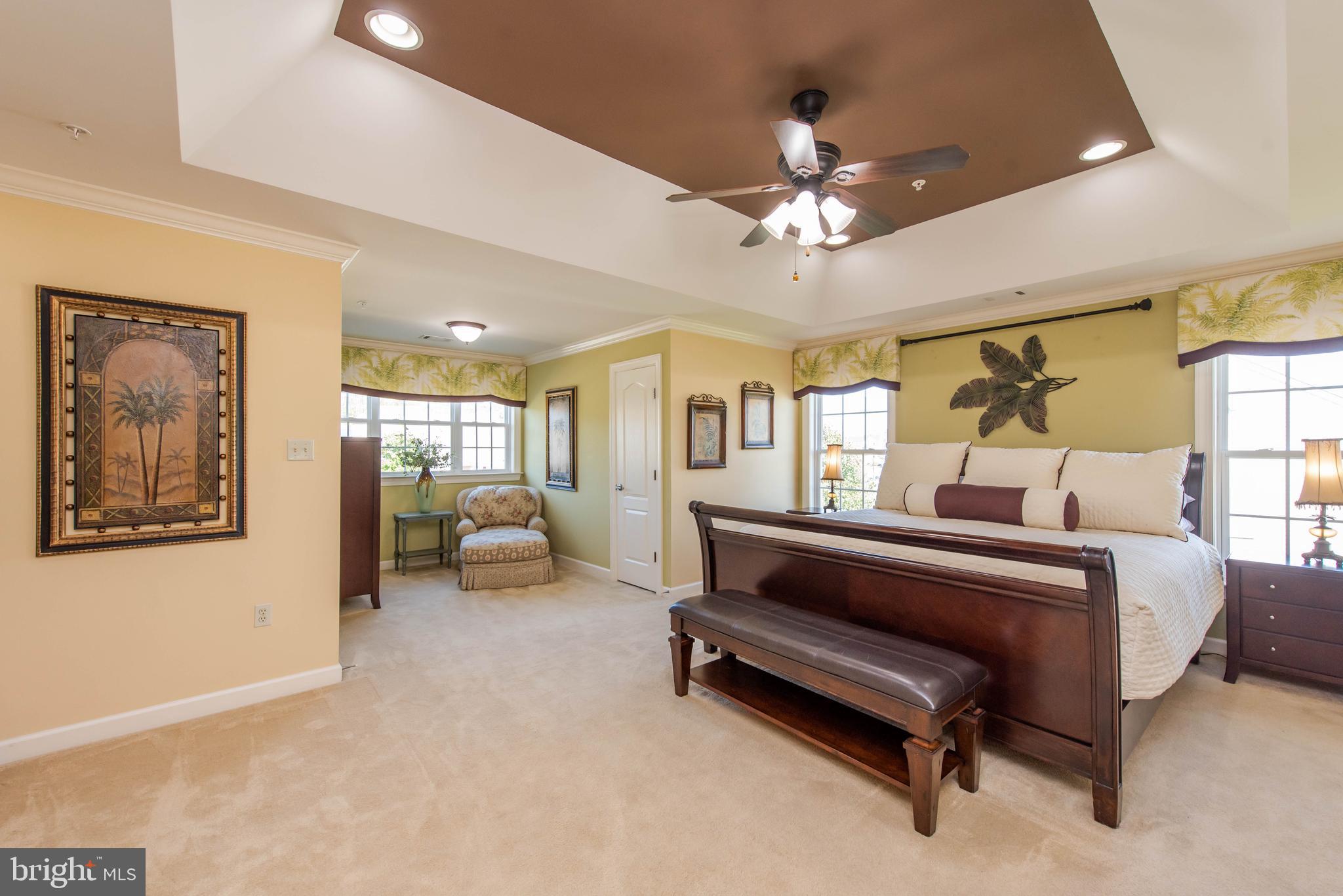 1701 Fletchers Drive Point of Rocks, MD 21777 - Photo 30 of 65 Primary Bedroom has Tray ceiling w/lighting & fan.