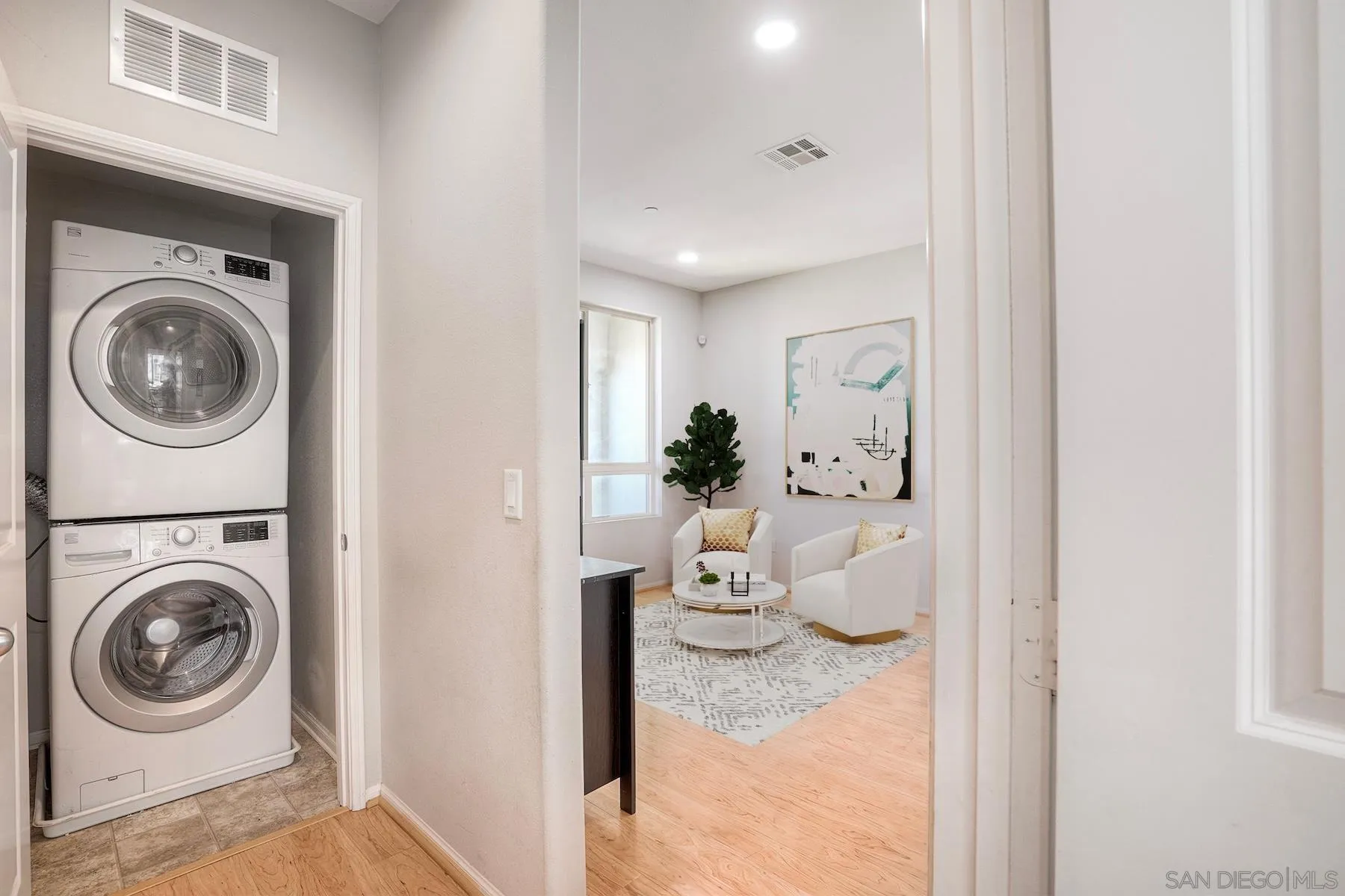 8850 Olive Lane, Unit 7 Santee, CA 92071 - Photo 13 of 27 a view of living room washer and dryer