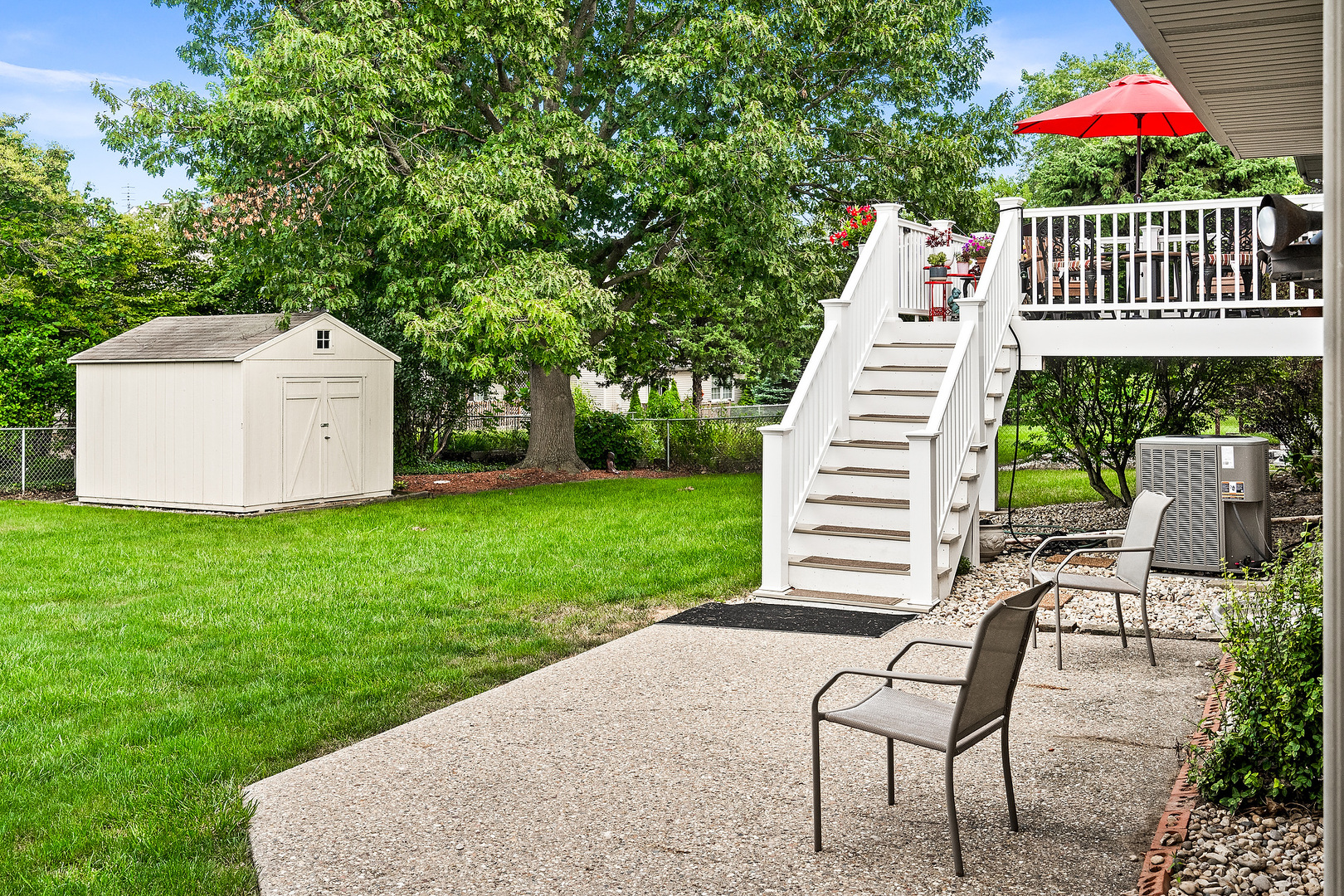 308 Raleigh Court Normal, IL 61761 - Photo 32 of 40 a view of a house with backyard and sitting area