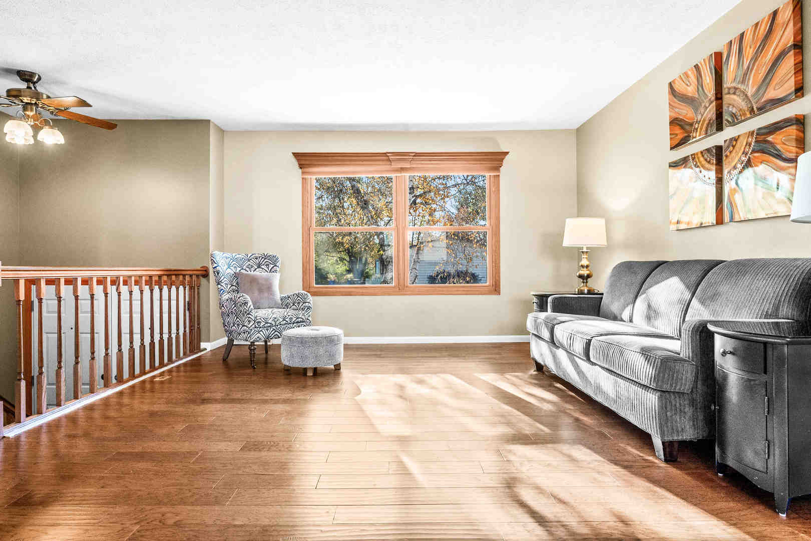 308 Raleigh Court Normal, IL 61761 - Photo 9 of 40 a living room with furniture and a large window