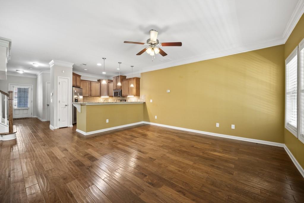 100 Trailside Way Hiram, GA 30141 - Photo 12 of 28 a view of a kitchen with a sink and a refrigerator