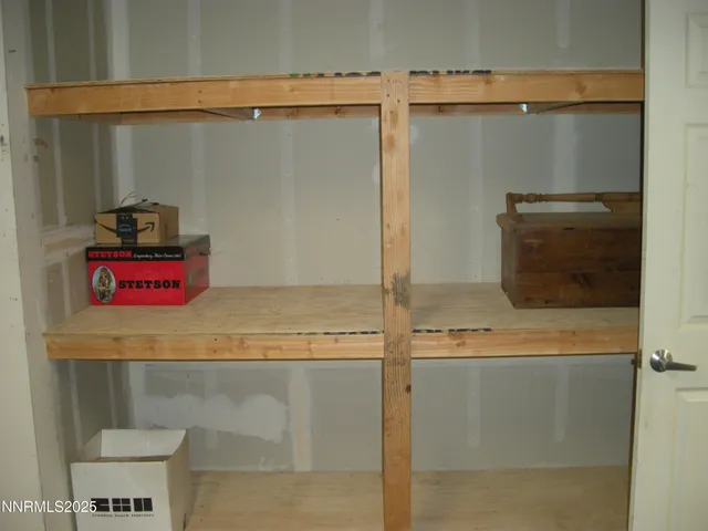 a room with storage and utility