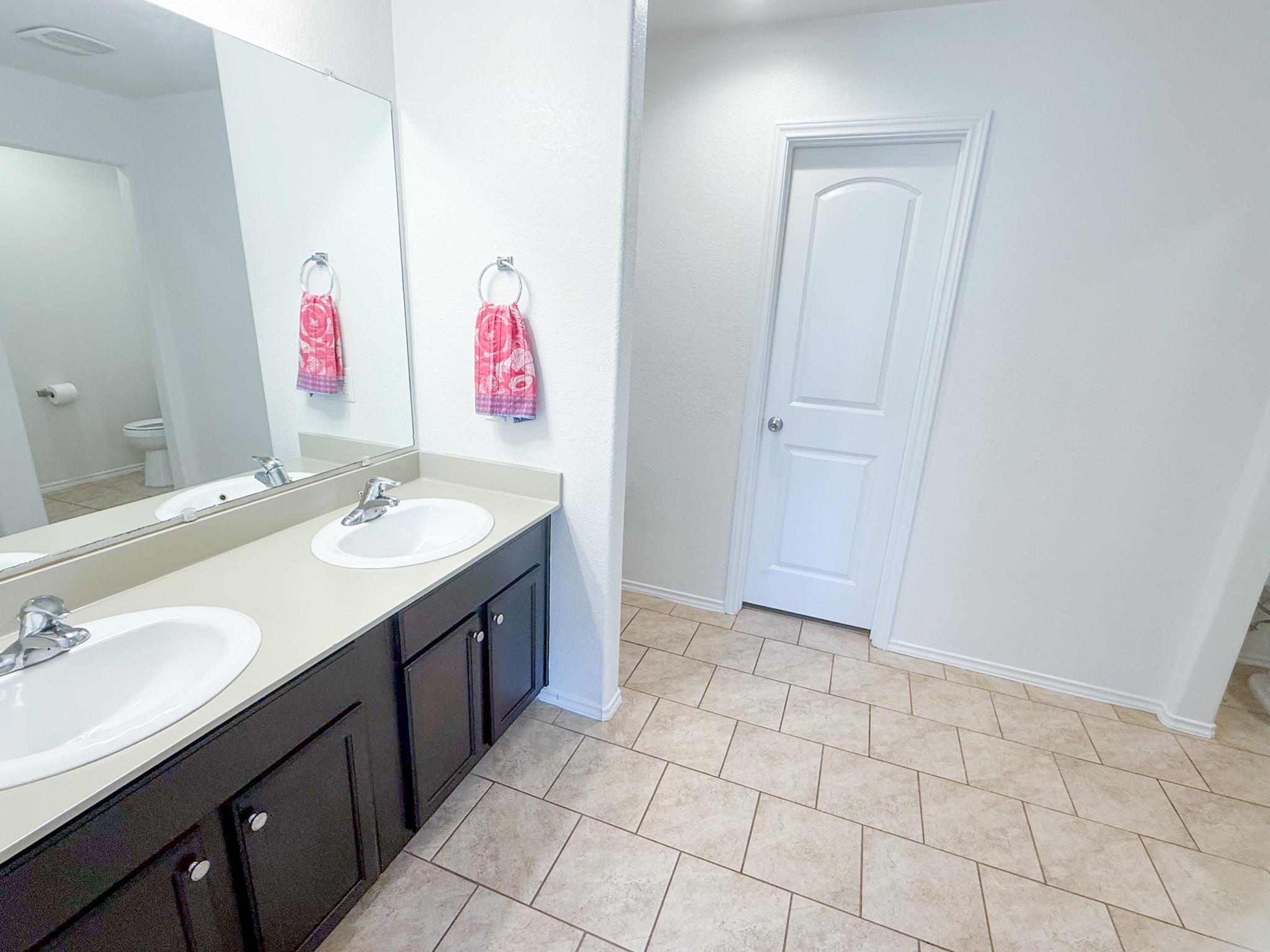 23319 Robbers Nest Drive Spring, TX 77373 - Photo 32 of 42 a bathroom with a sink vanity and a mirror