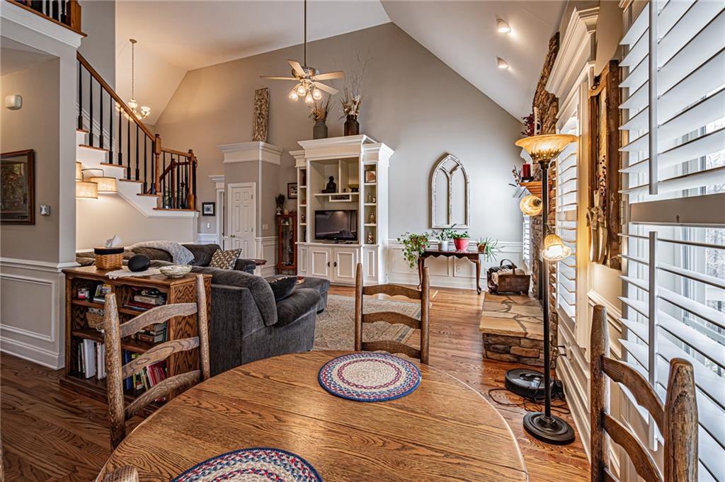 3718 Pebble Creek Point Gainesville, GA 30506 - Photo 21 of 144 a view of a livingroom with furniture and staircase