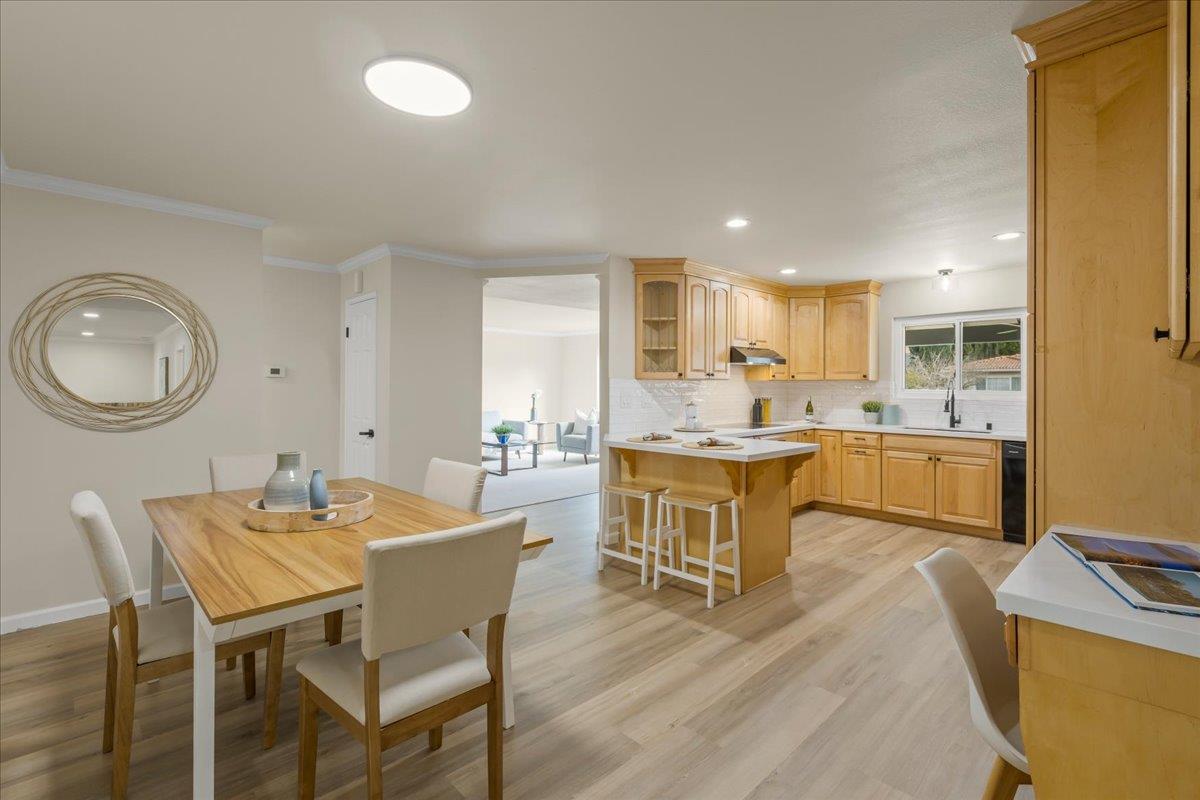 6535 Kings Place Gilroy, CA 95020 - Photo 7 of 25 a view of a dining room with furniture and a mirror
