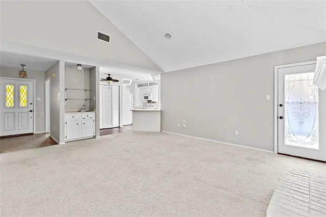 a view of an empty room