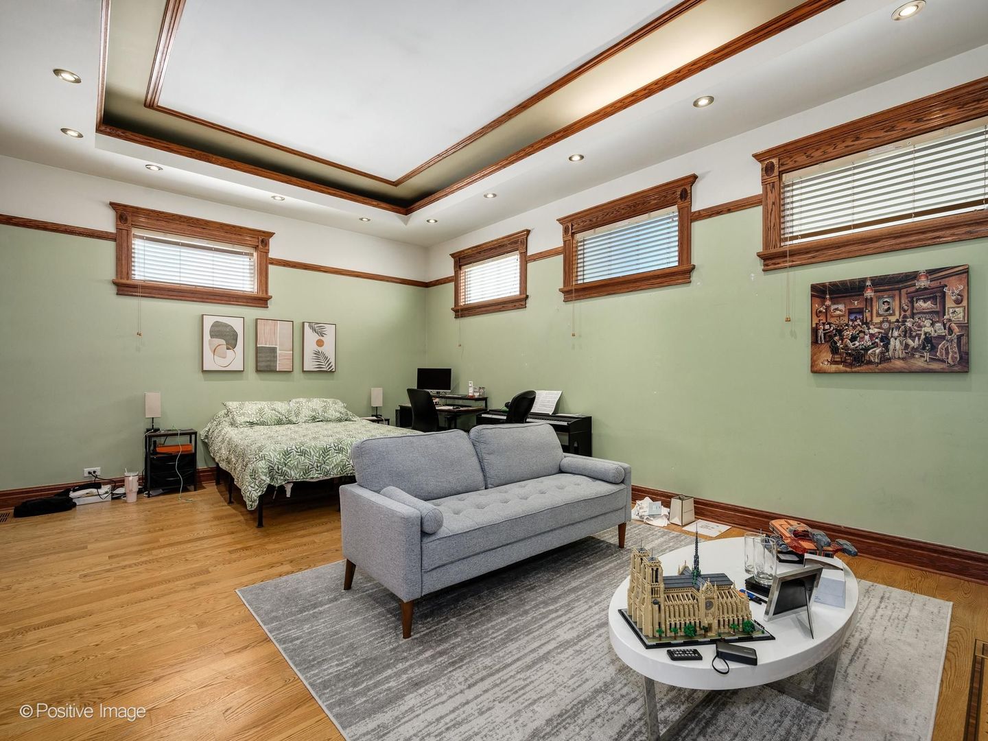 33 East Division Street Chicago, IL 60611 - Photo 20 of 34 a living room with furniture and a wooden floor