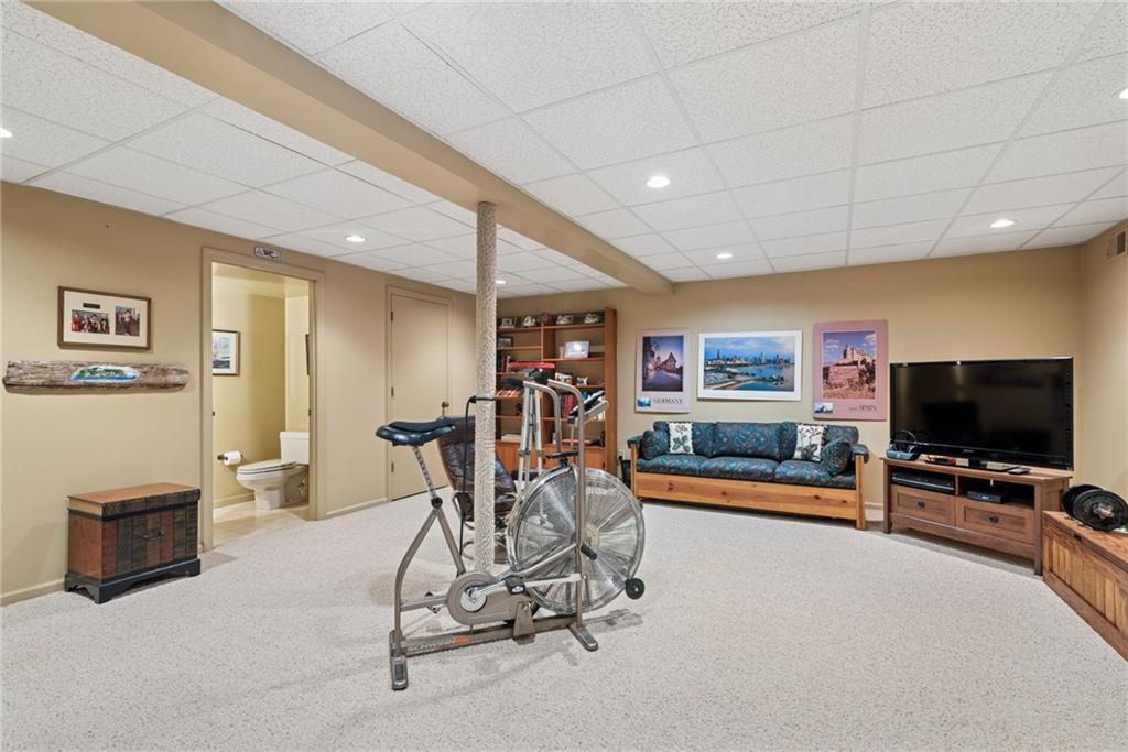 601 Timber Lane Sewickley, PA 15143 - Photo 29 of 45 a view of a room with gym equipment