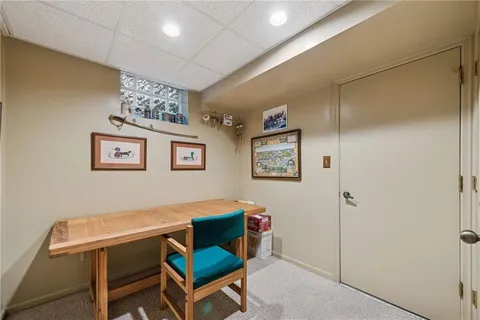 a view of workspace with wall paintings