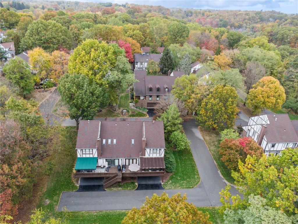 601 Timber Lane Sewickley, PA 15143 - Photo 40 of 45 an aerial view of a house with a garden
