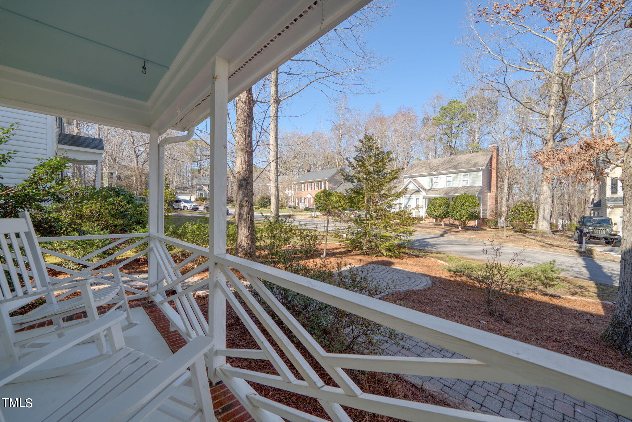 4117 Cary Oaks Drive Apex, NC 27539 - Photo 26 of 38 a view of swimming pool from a balcony
