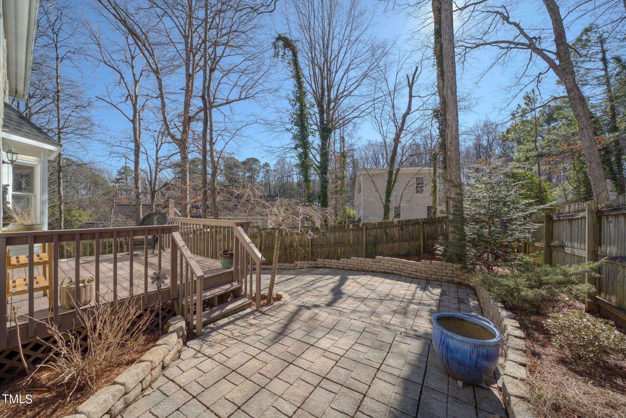 4117 Cary Oaks Drive Apex, NC 27539 - Photo 30 of 38 a view of a back yard of the house