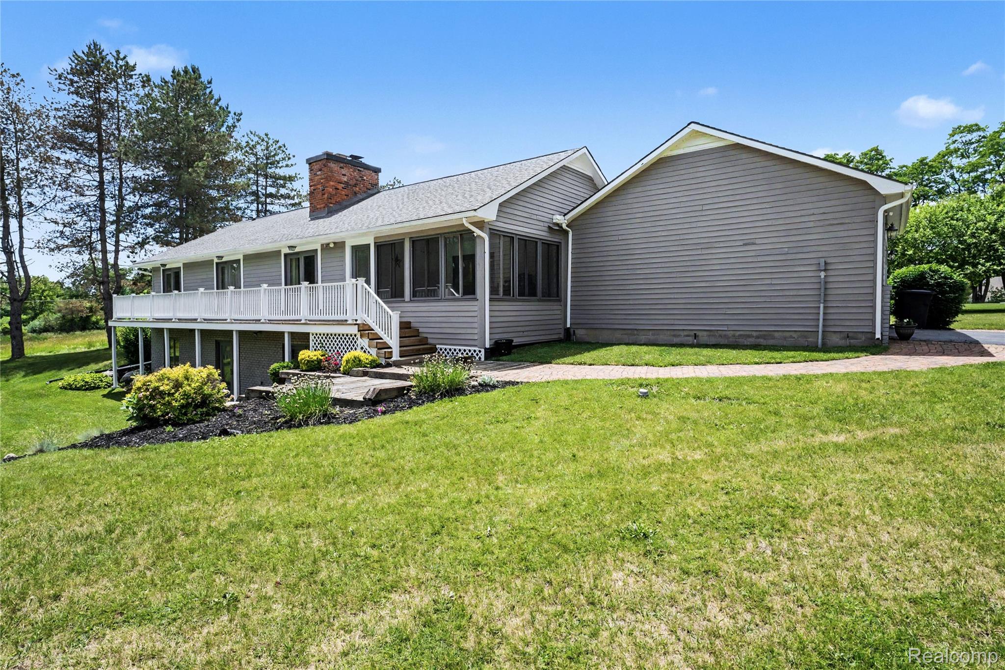 5465 South Lake George Road Metamora, MI 48455 - Photo 5 of 61 Rear of home, deck