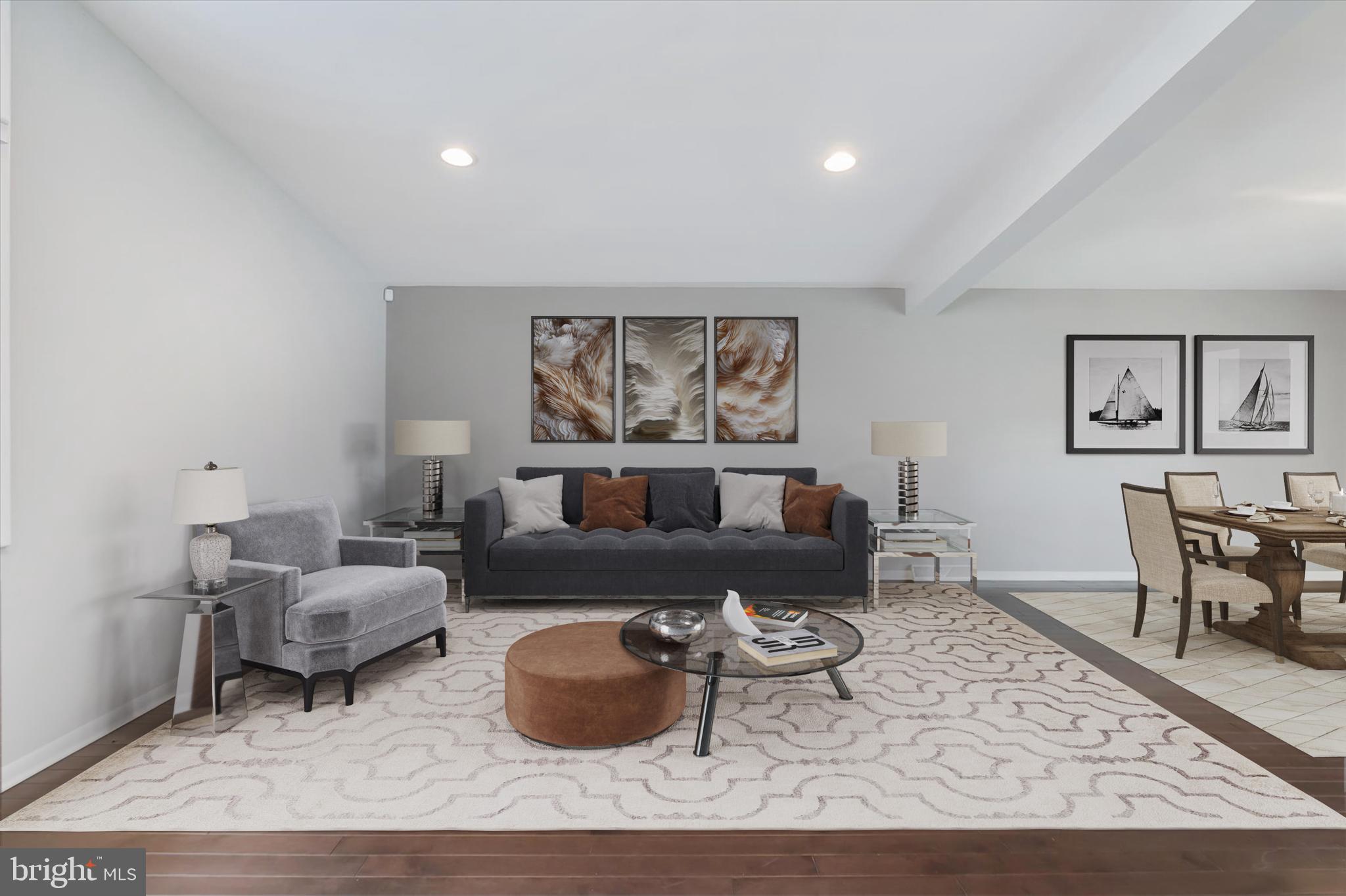 5818 Stuart Avenue Baltimore, MD 21215 - Photo 4 of 64 Large living room adjoins to dining room.