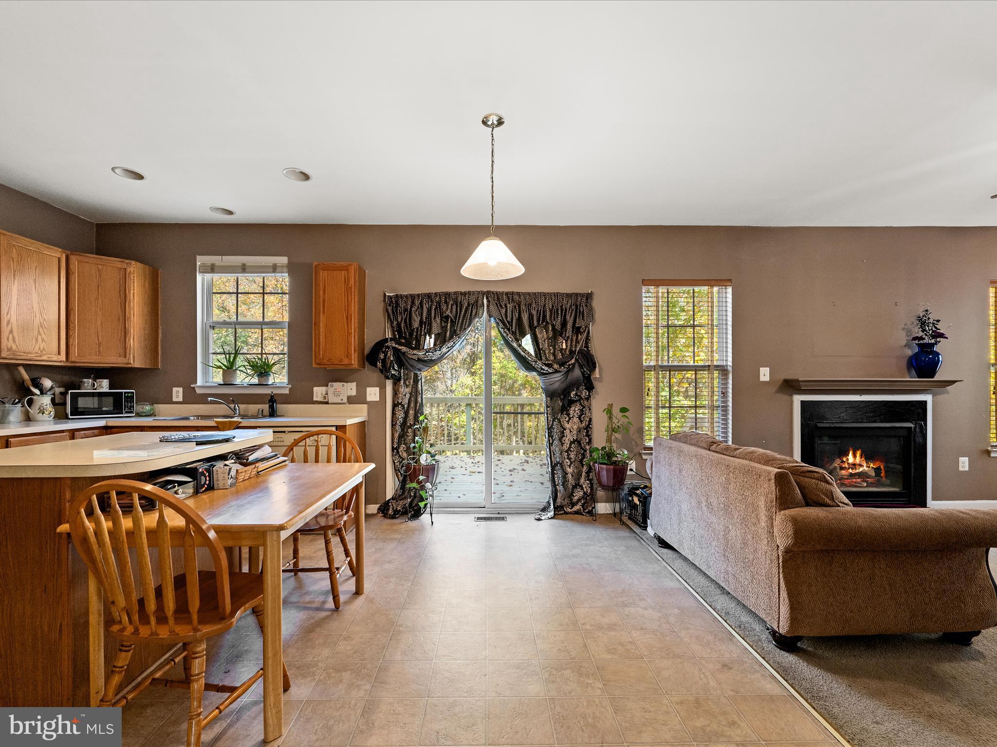 5540 Hobsons Choice Loop Manassas, VA 20112 - Photo 17 of 50 a living room with furniture a fireplace and a chandelier