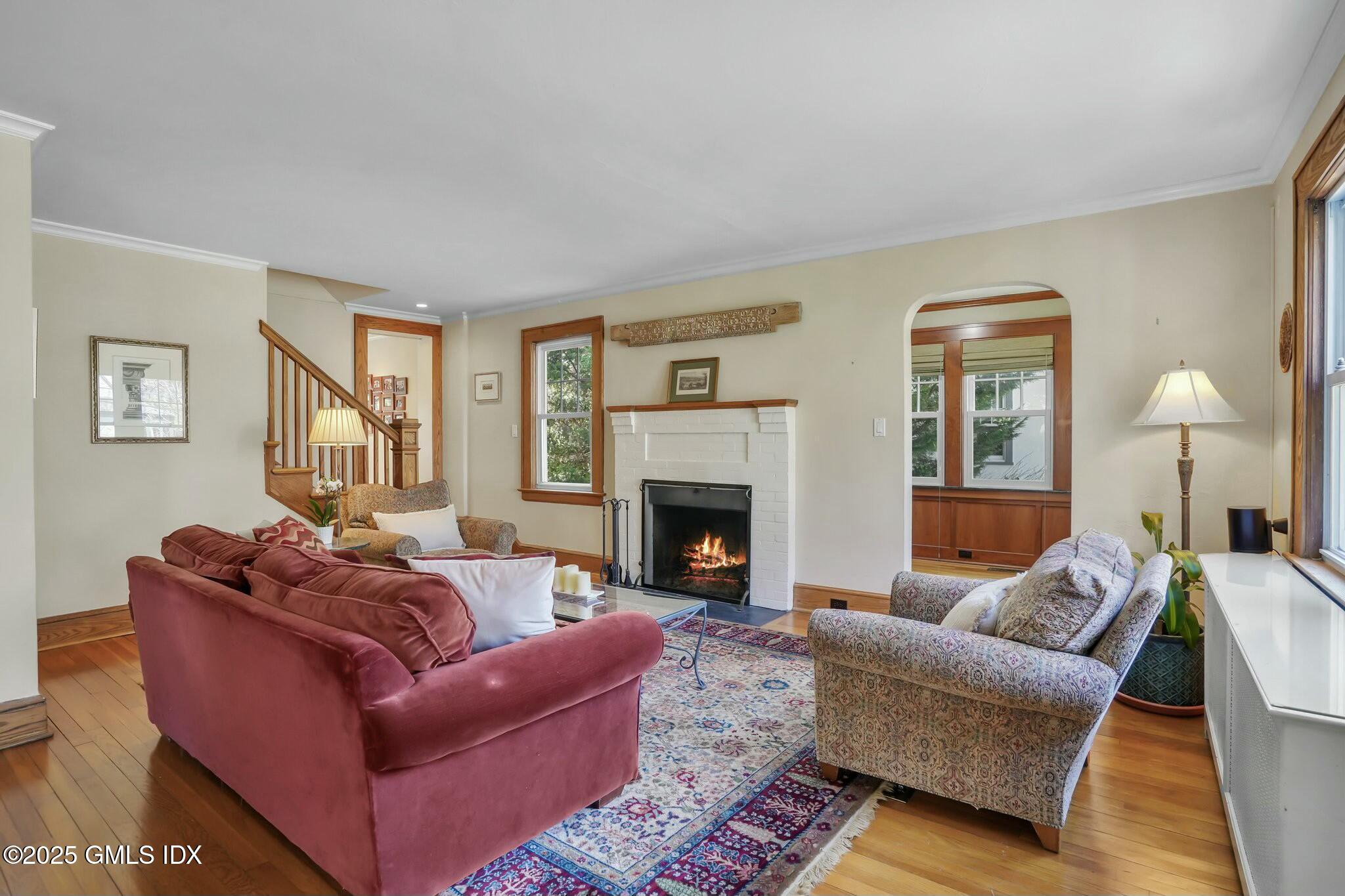 71 Valleywood Road Cos Cob, CT 06807 - Photo 3 of 35 Living w/fireplace