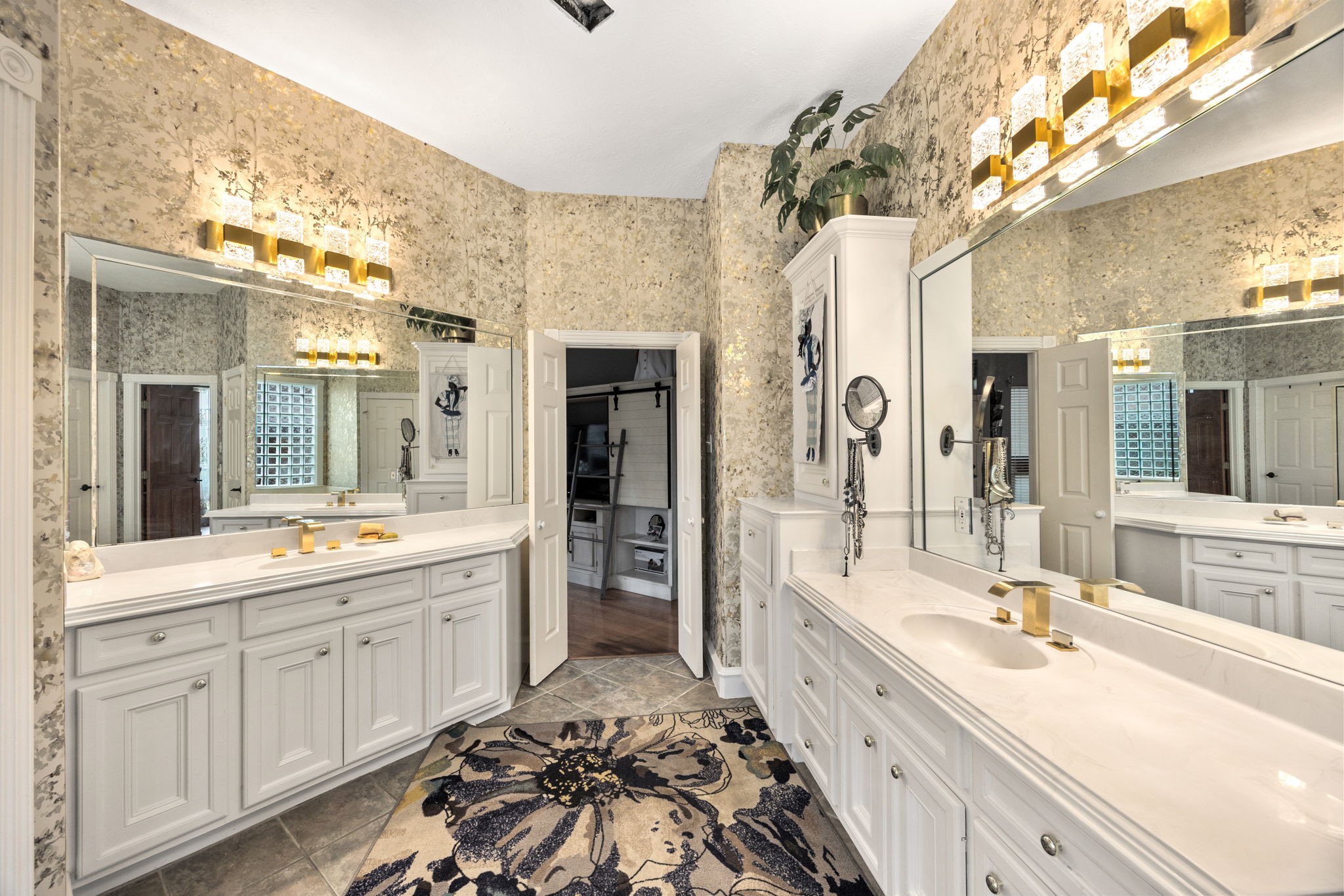 13307 Cypress Pond Road Cypress, TX 77429 - Photo 40 of 50 a spacious bathroom with a double vanity sink mirror and