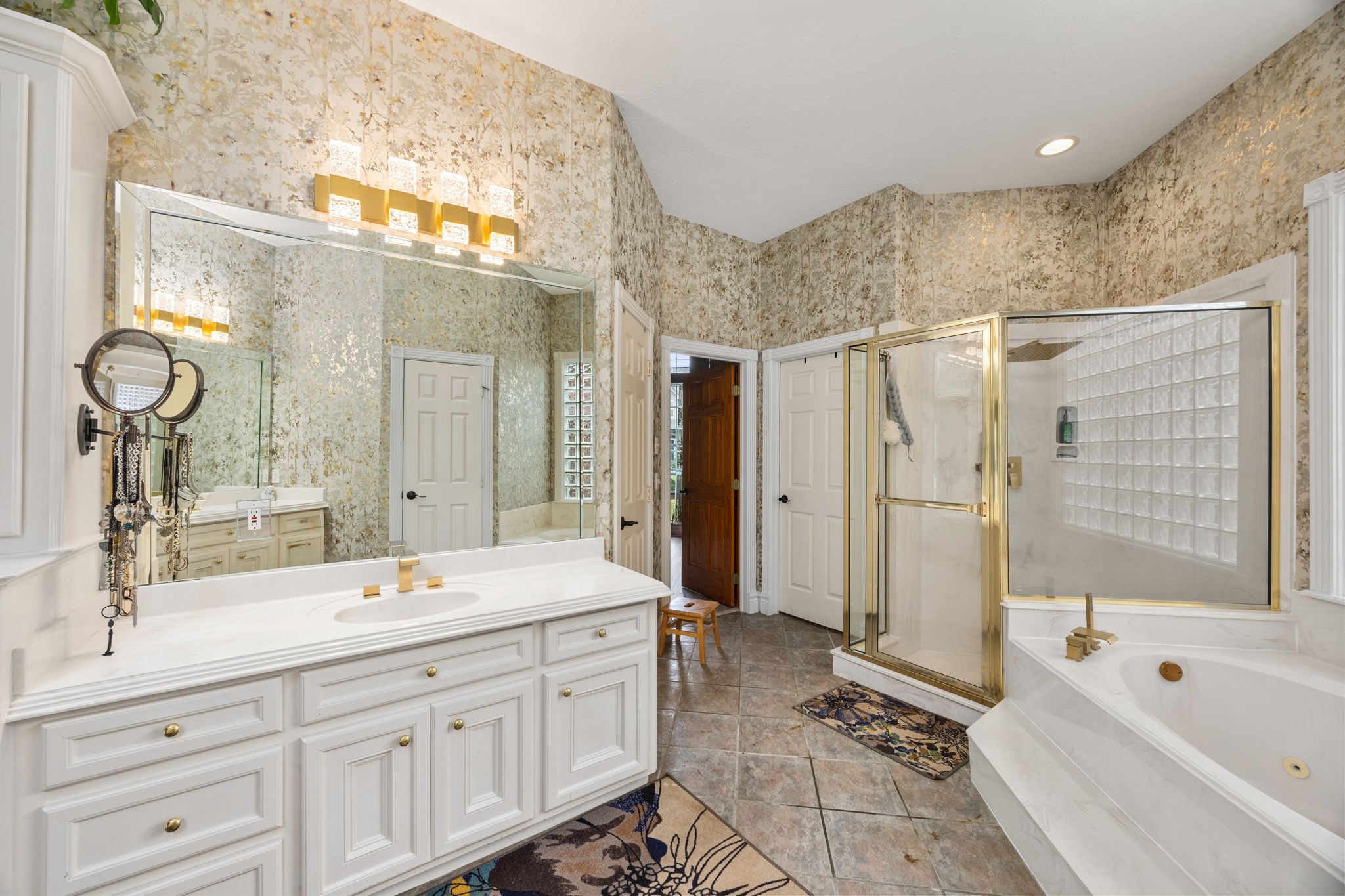 13307 Cypress Pond Road Cypress, TX 77429 - Photo 41 of 50 a spacious bathroom with a shower sink double vanity and a bathtub