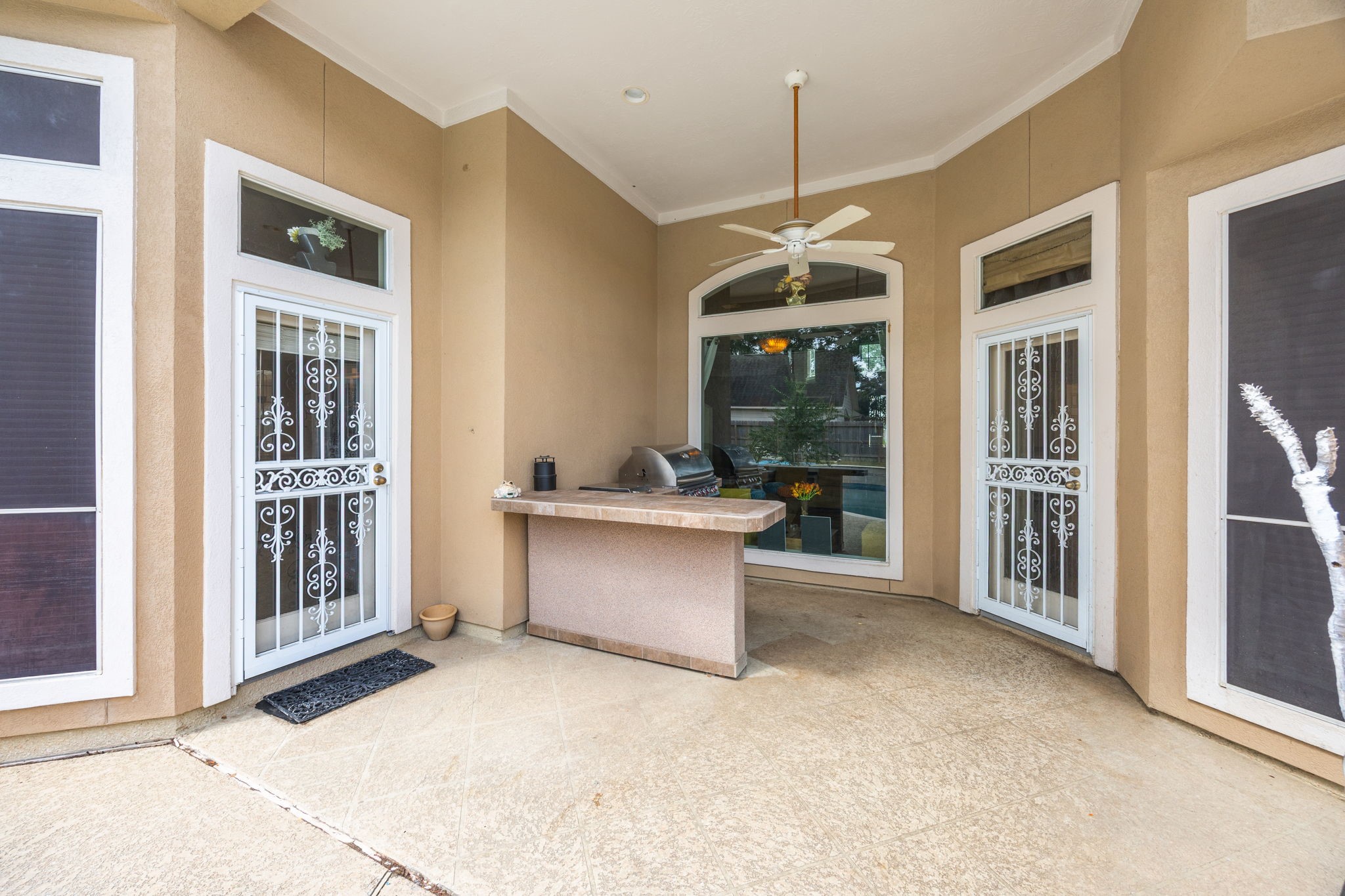13307 Cypress Pond Road Cypress, TX 77429 - Photo 44 of 50 a view of kitchen with granite countertop sink and refrigerator