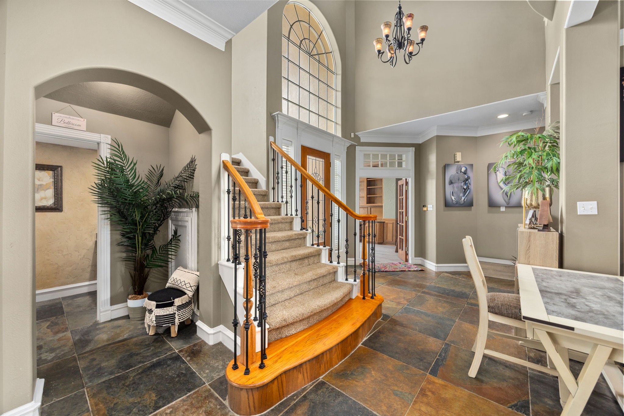 13307 Cypress Pond Road Cypress, TX 77429 - Photo 8 of 50 a view of an entryway with wooden floor and a livingroom view