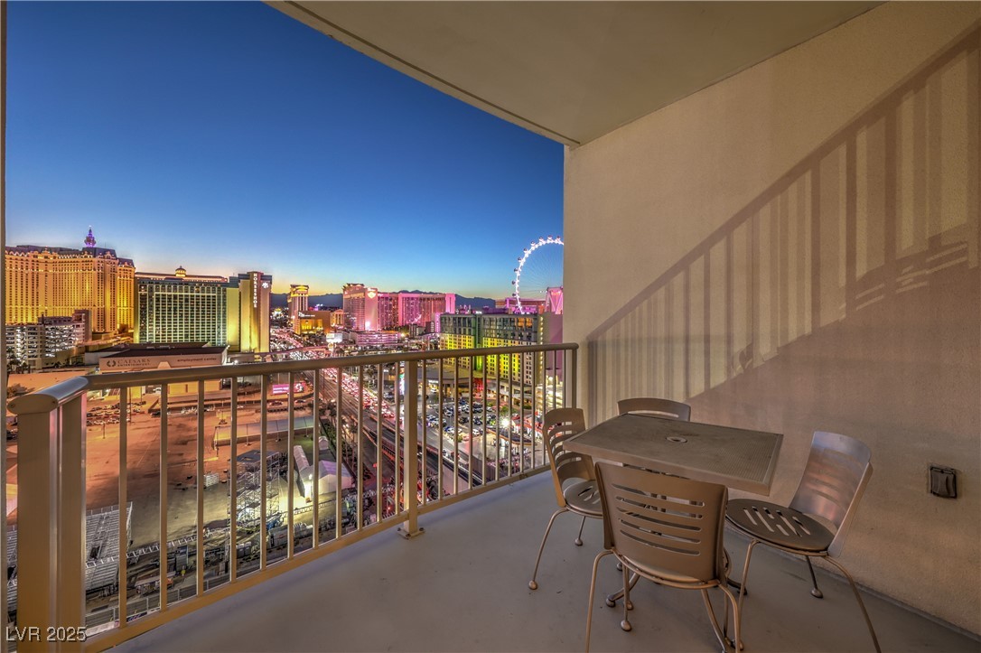211 East Flamingo Road, Unit 1503 Las Vegas, NV 89169 - Photo 26 of 44 Balcony with a city view