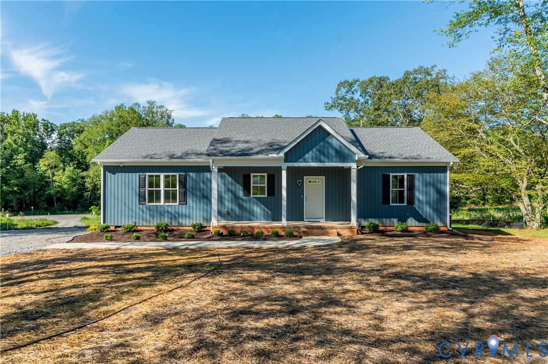 1393 Broad St Road Oilville, VA 23129 - Photo 1 of 39 Single story home featuring a porch, a shingled ro