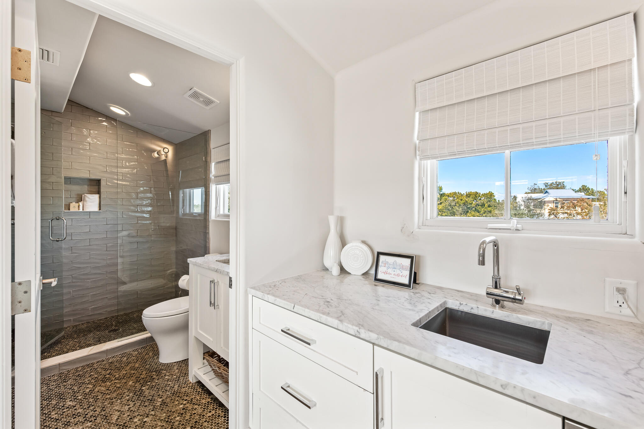 188 Round Road Inlet Beach, FL 32461 - Photo 62 of 98 a bathroom with a sink a toilet and shower