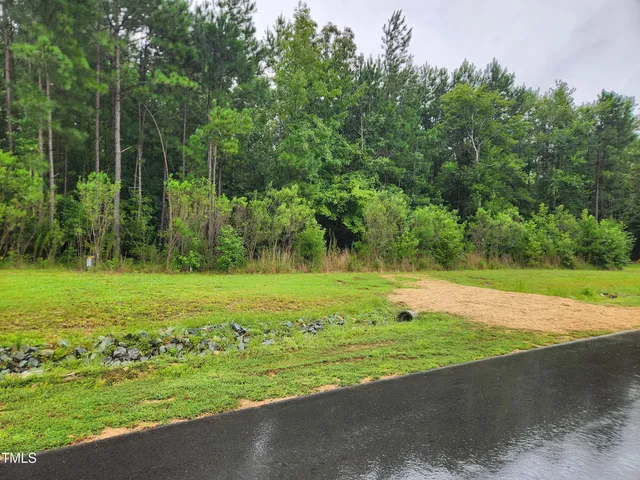 a view of a golf course with a lake