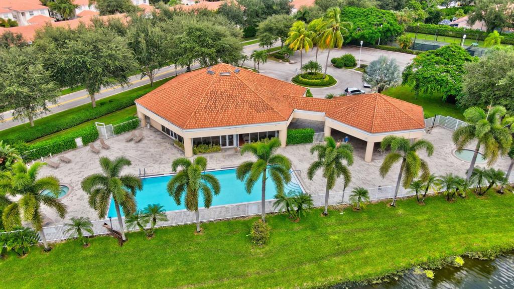12614 Tiboli Chase Court, Unit 1 Boca Raton, FL 33496 - Photo 43 of 62 an aerial view of a house with swimming pool garden and patio