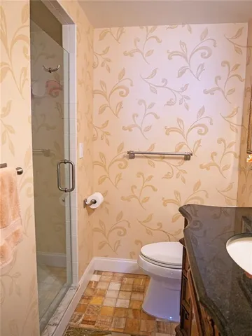 a view of a city with an ocean view