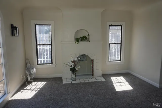 a view of workspace with a window