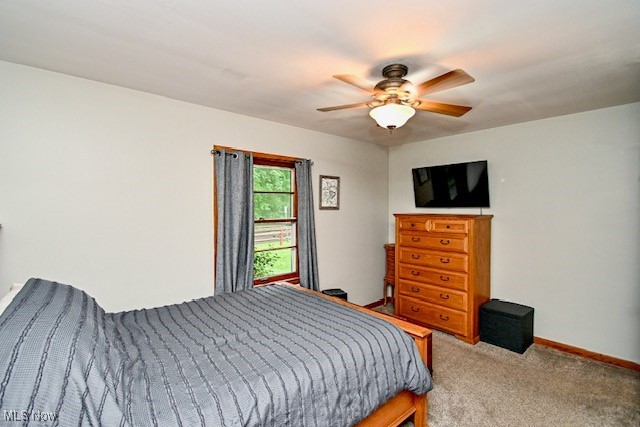 3364 Cormany Road Akron, OH 44319 - Photo 23 of 44 Carpeted bedroom featuring baseboards and ceiling fan