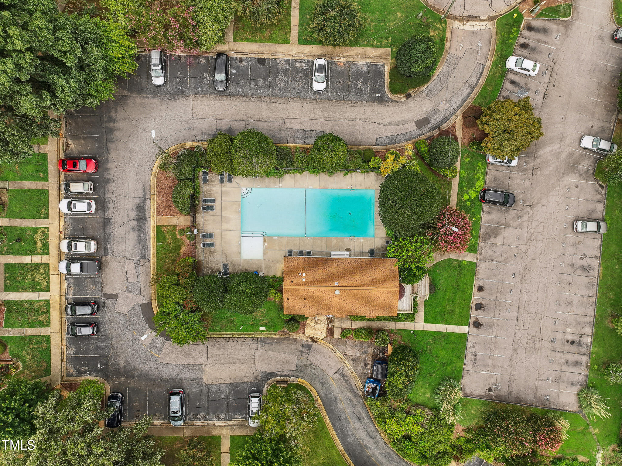 149 Jones Franklin Road, Unit A Raleigh, NC 27606 - Photo 19 of 21 an aerial view of a house