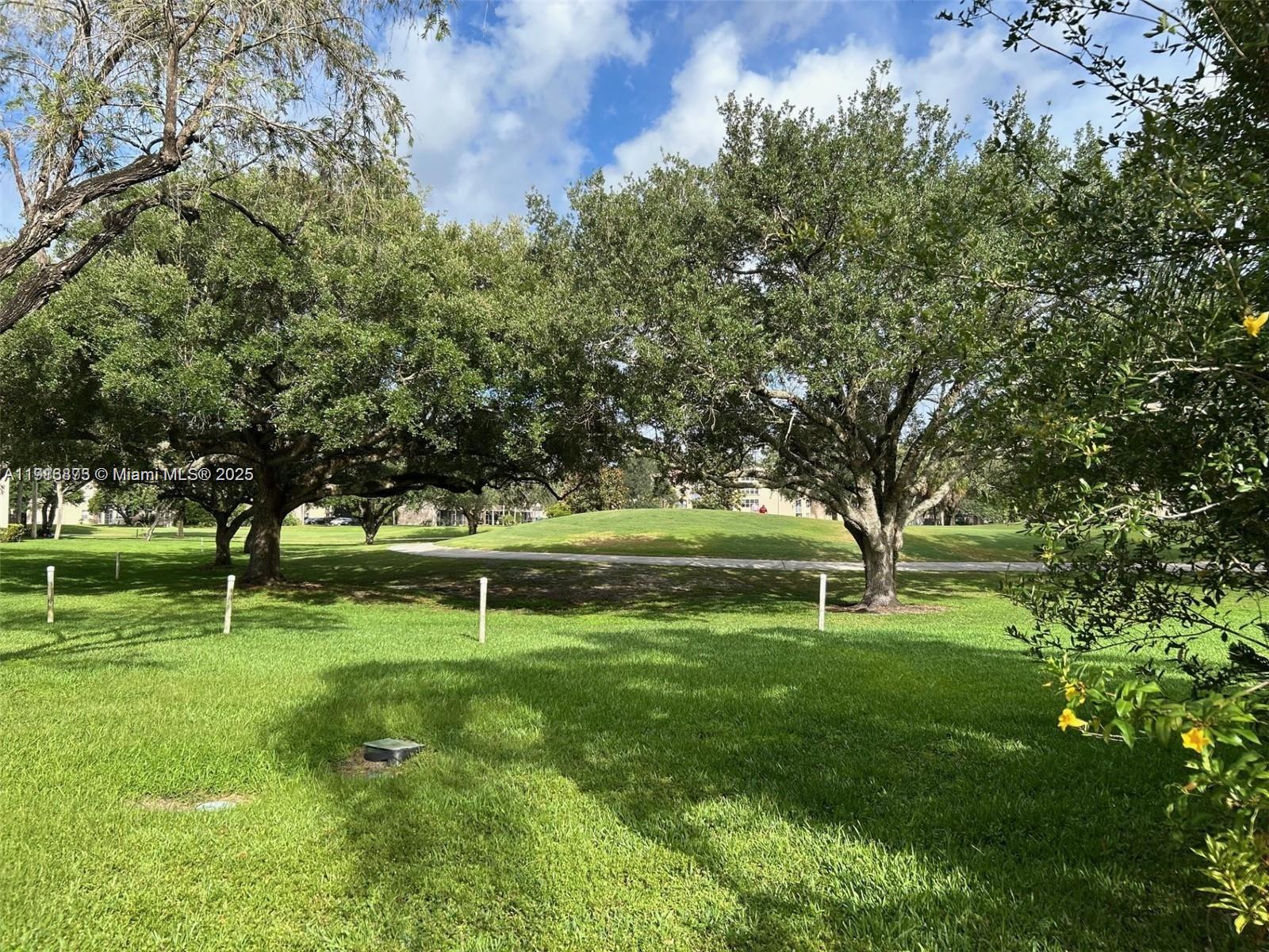 9501 Seagrape Drive, Unit 101 Davie, FL 33324 - Photo 10 of 11 a garden with trees in front of it