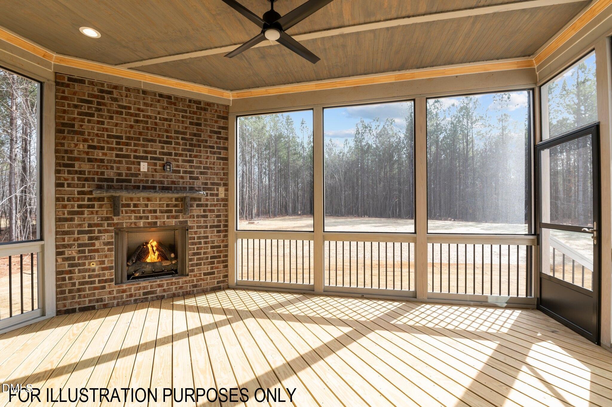5848 Carriage Drive Raleigh, NC 27603 - Photo 25 of 28 a view of a balcony with a floor to ceiling window