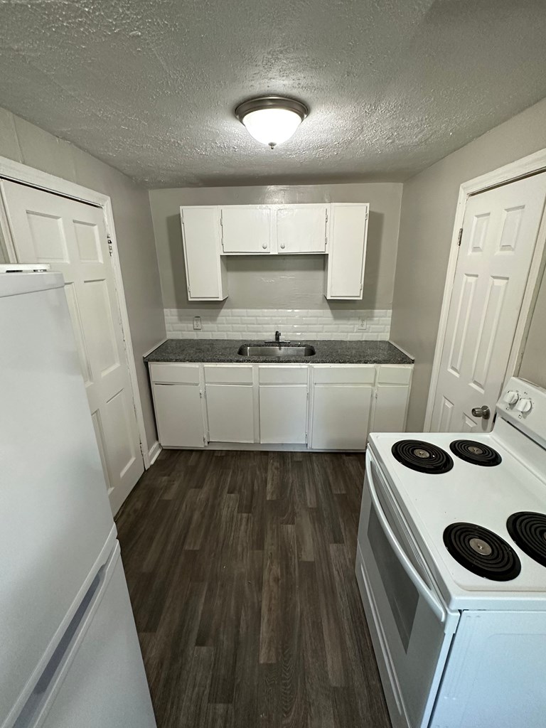 475 Mellon Street Columbus, GA 31903 - Photo 3 of 7 a kitchen with a sink and wooden floor