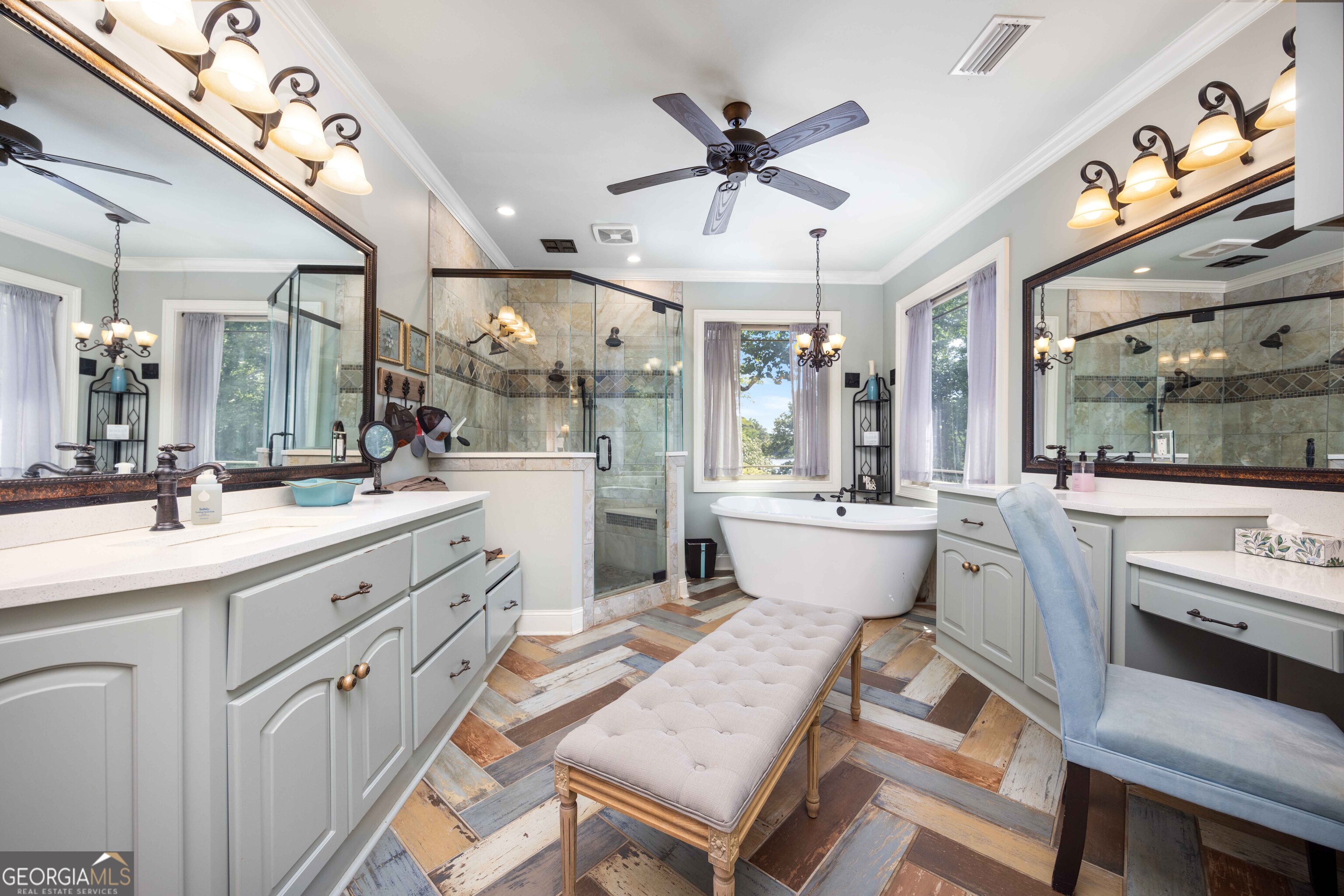 695 Boat Club Road Hamilton, GA 31811 - Photo 24 of 62 a large white kitchen with a large window