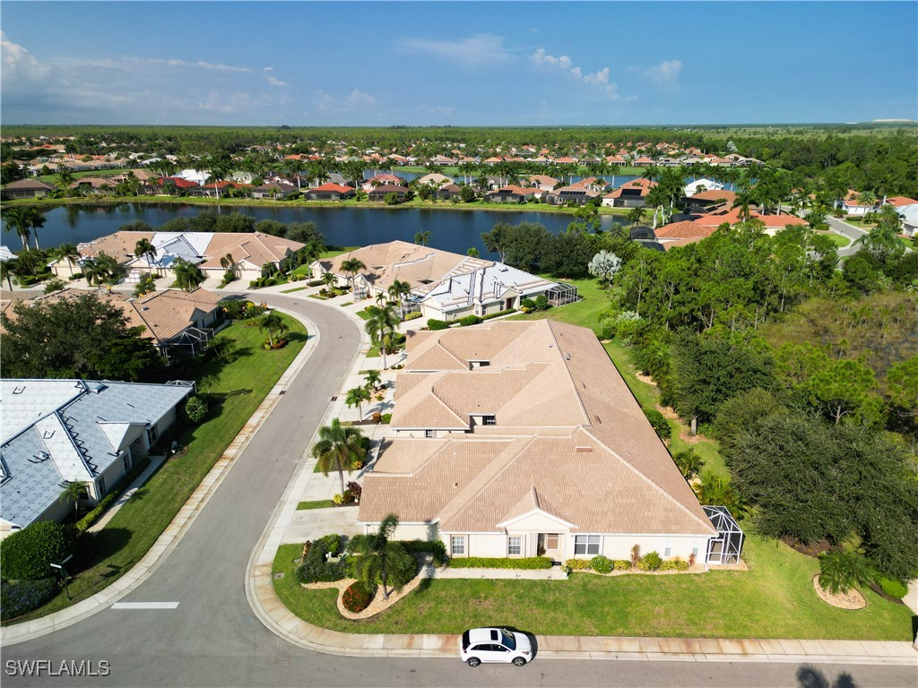 3600 Rue Alec Loop, Unit 4 North Fort Myers, FL 33917 - Photo 30 of 40 an aerial view of a house with a lake view