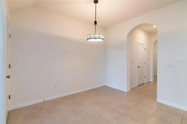 a empty closet with white paint