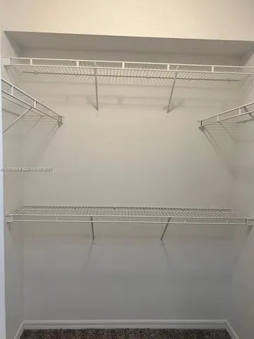 a close view of closet