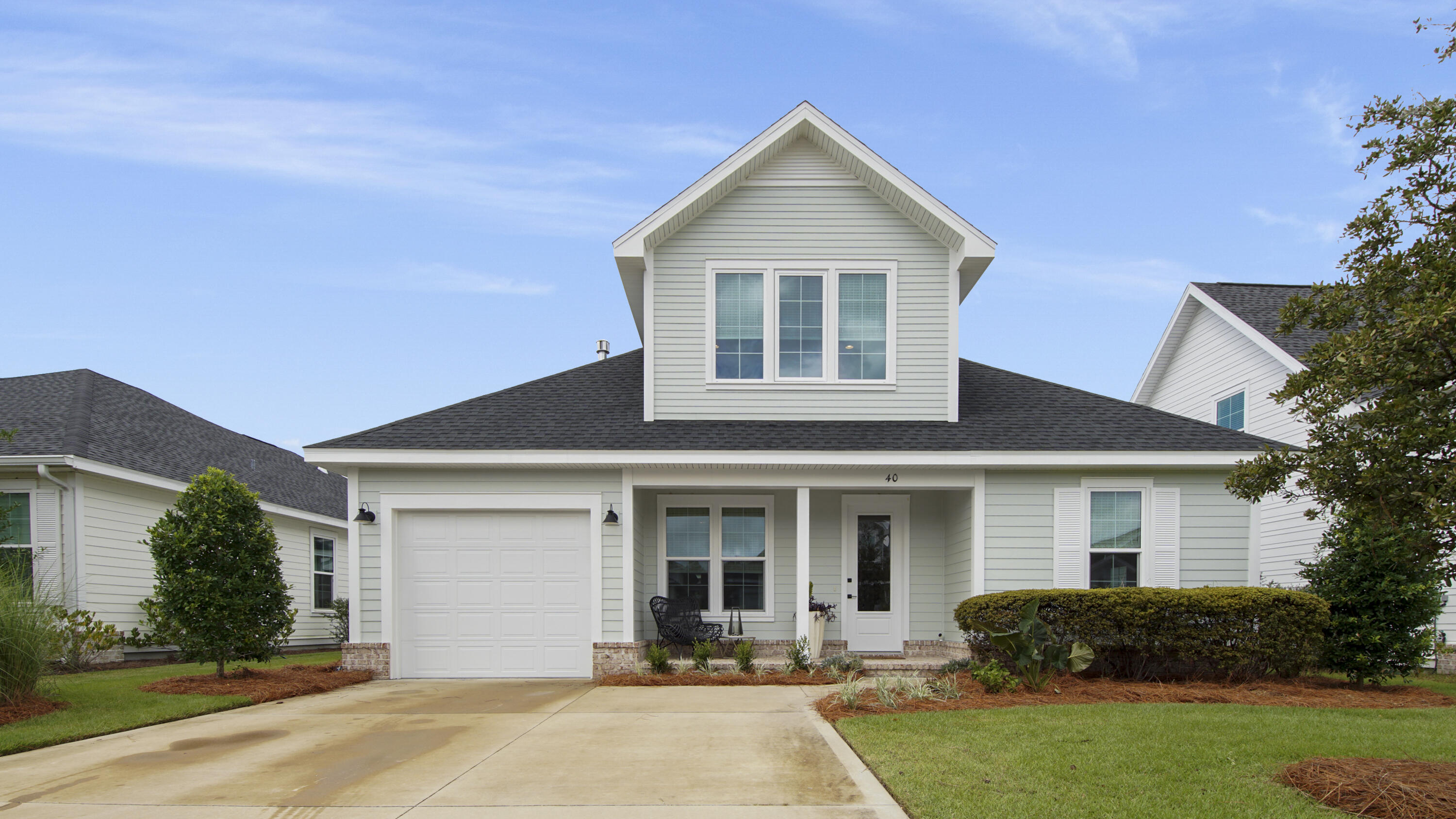 40 Conifer Ct Inlet Beach Inlet Beach, FL 32461 - Photo 2 of 25 a front view of a house with a yard and porch