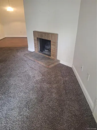 a view of empty room with front door