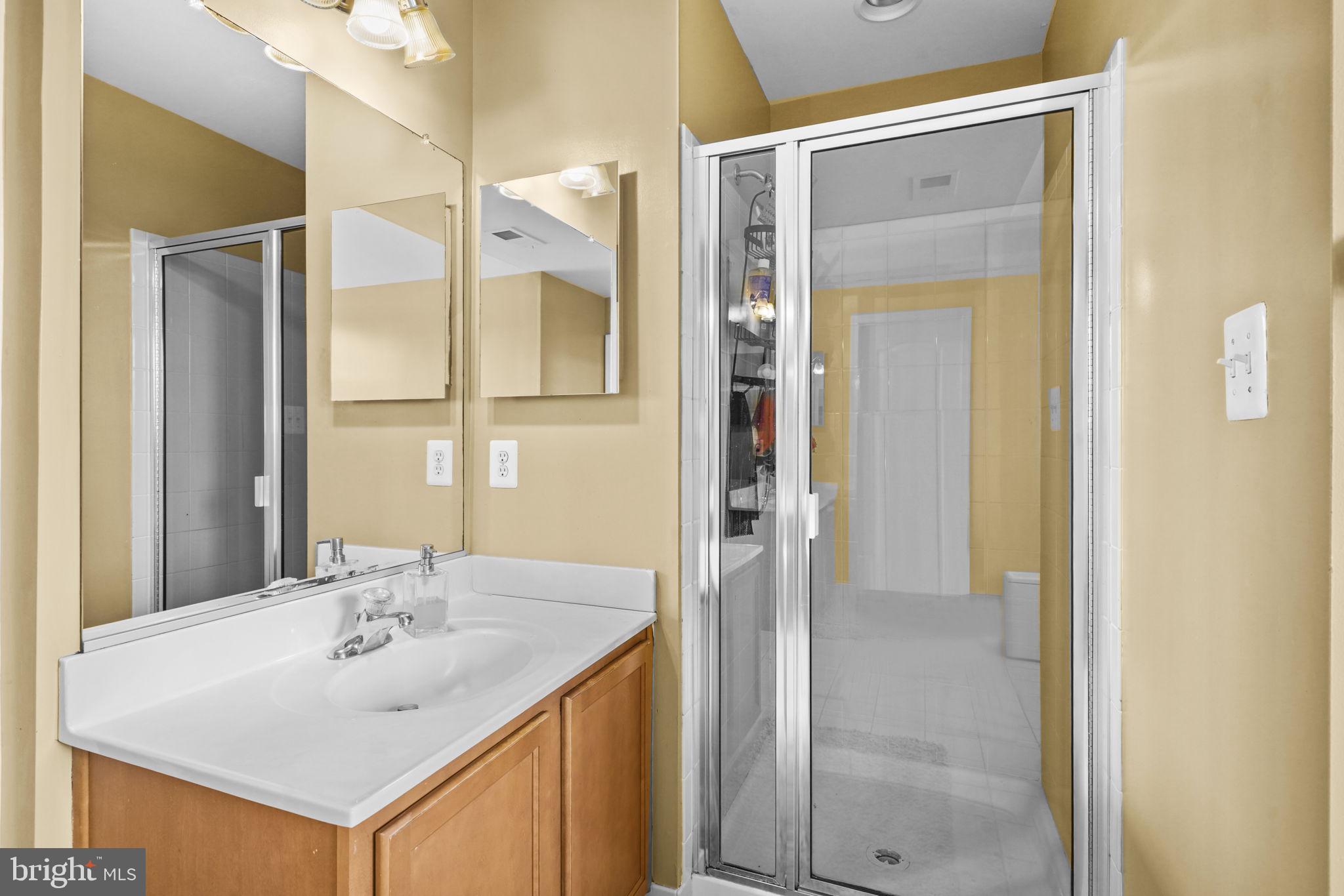 1507 St Albans Lane Accokeek, MD 20607 - Photo 34 of 36 a bathroom with a sink and a mirror