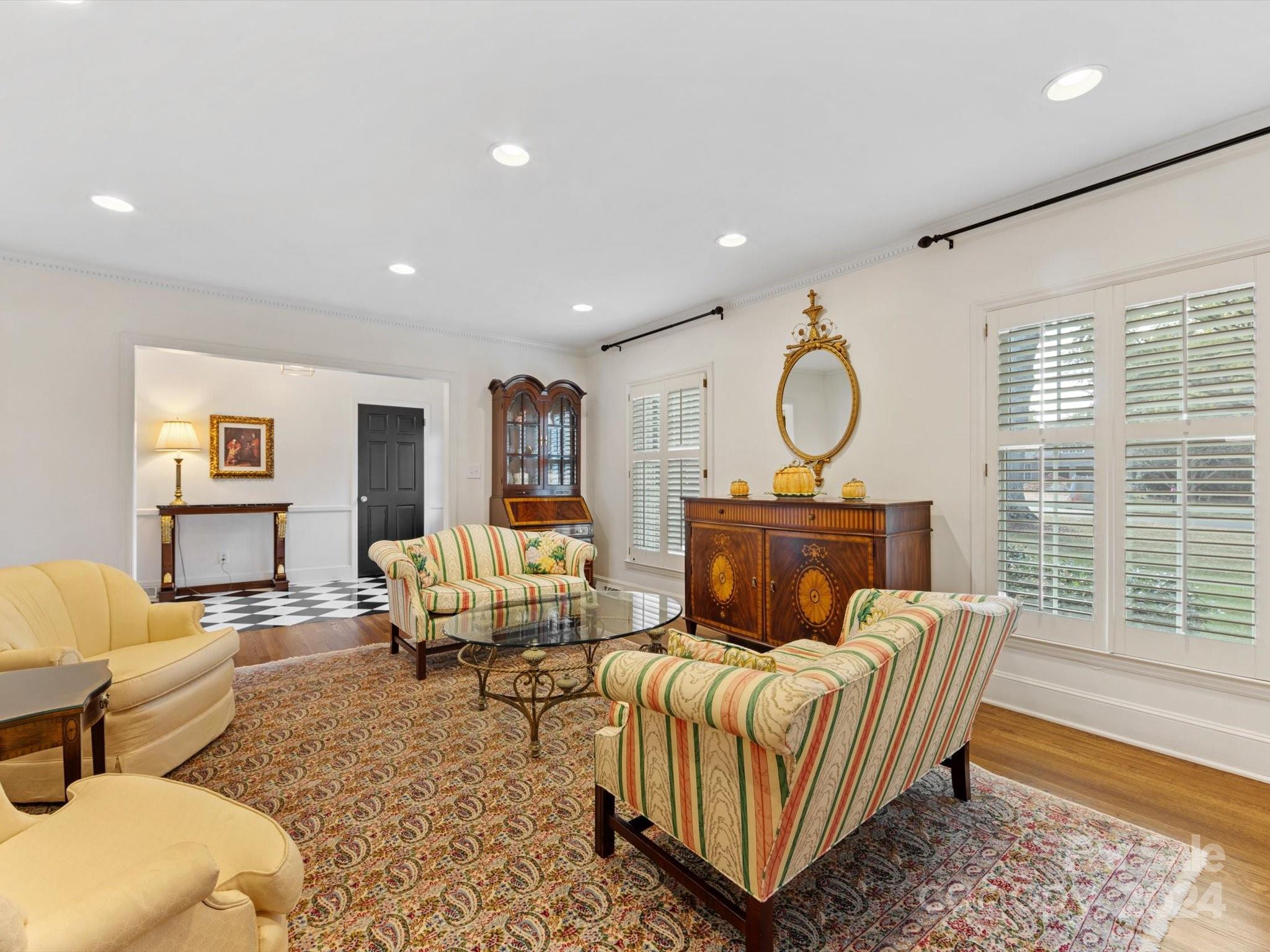 4233 Columbine Circle Charlotte, NC 28211 - Photo 8 of 47 a living room with furniture and wooden floor