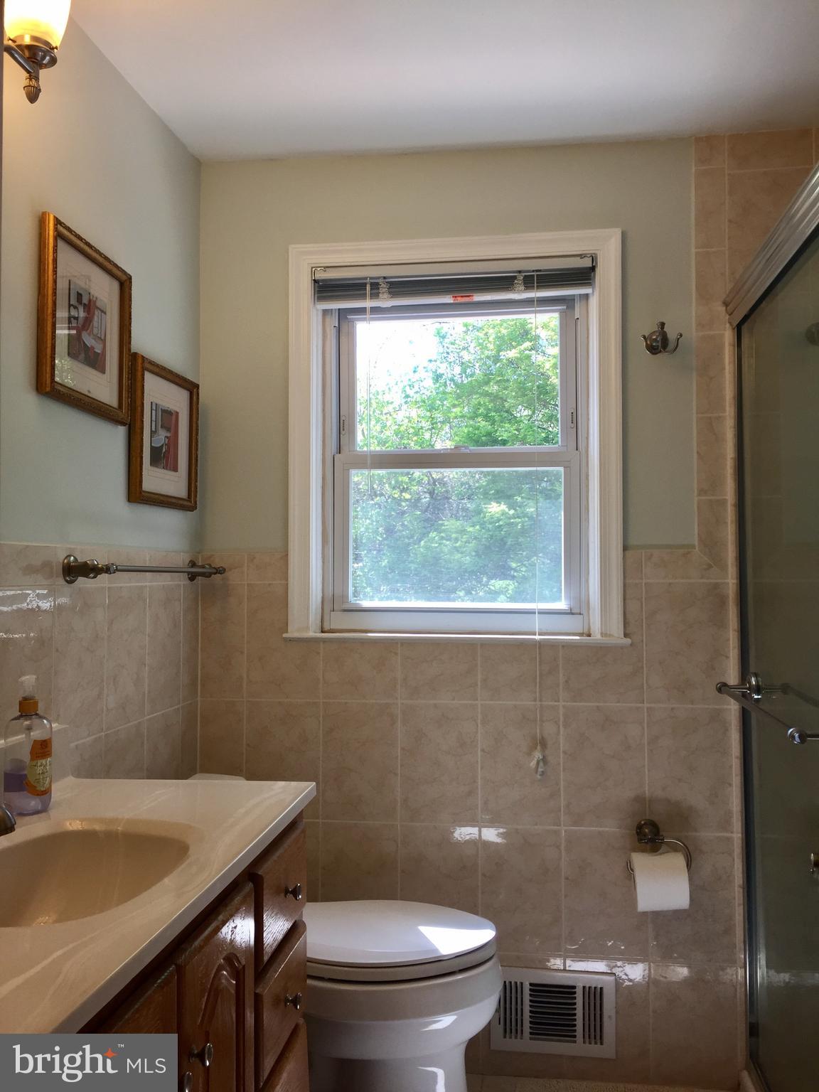 109 Valley Forge Terrace Wayne, PA 19087 - Photo 8 of 13 a bathroom with a sink a toilet and a window